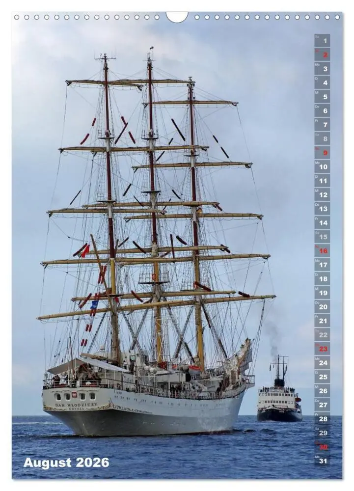 Bild: 9783516448597 | Segelromantik - Großsegler auf der Ostsee (Wandkalender 2026 DIN A3...