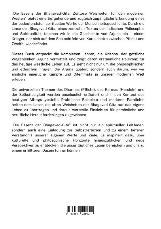 Rückseite: 9783384228697 | Die Essenz der Bhagavad-Gita | Priya Patel | Taschenbuch | 260 S.