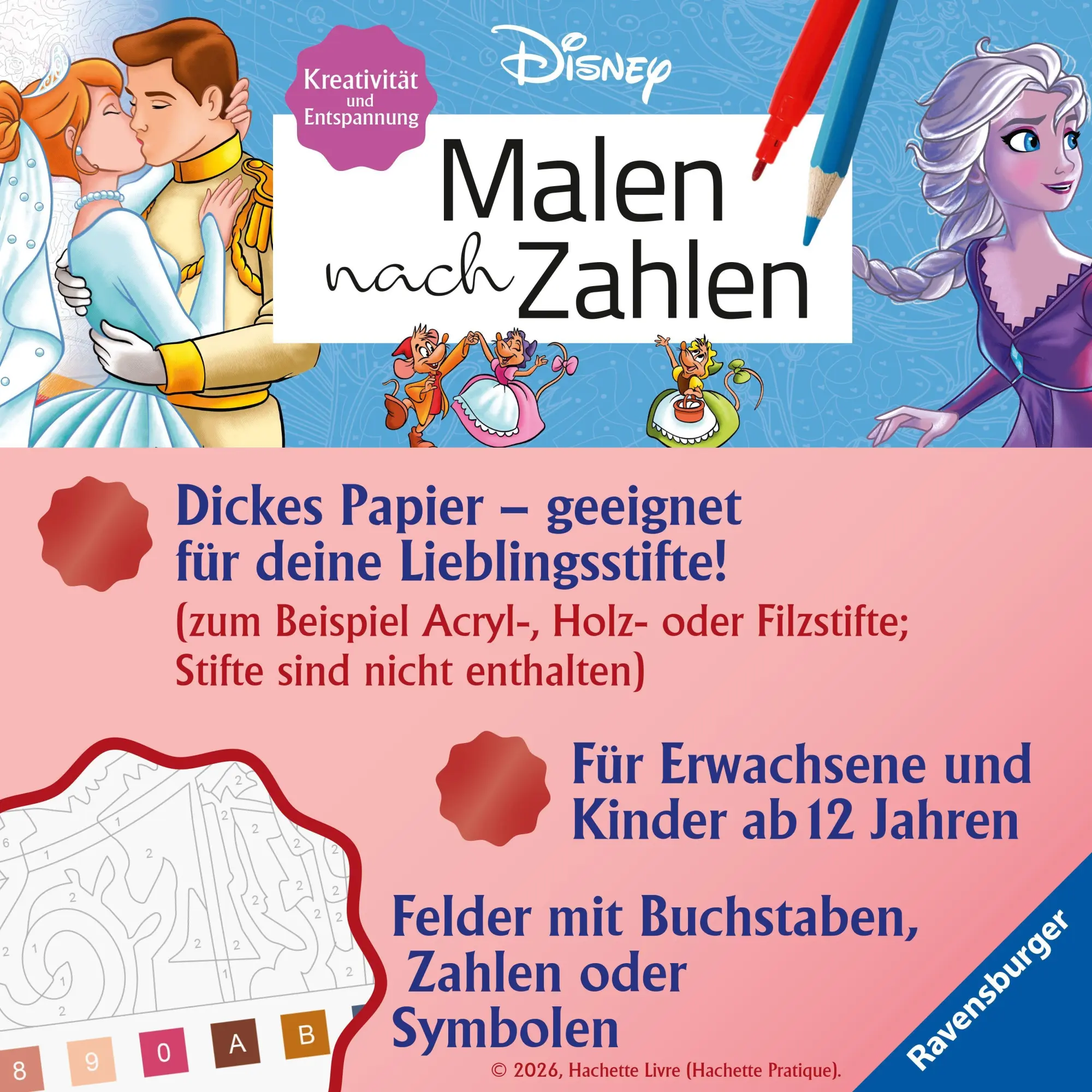 Bild: 9783473498697 | Disney Malen nach Zahlen - Vaiana | Taschenbuch | 112 S. | Deutsch