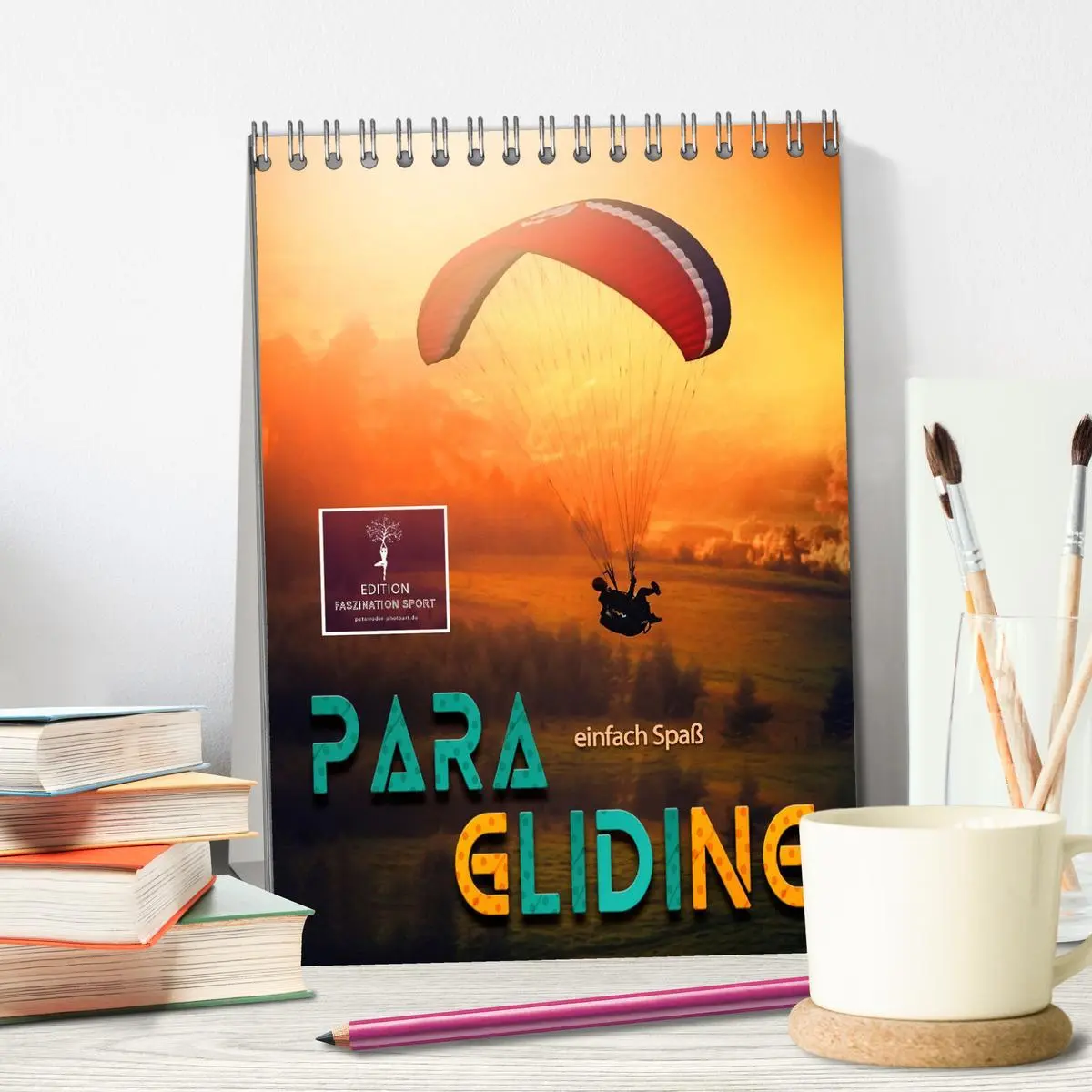 Bild: 9783516368697 | Paragliding - einfach Spaß (Tischkalender 2026 DIN A5 hoch),...