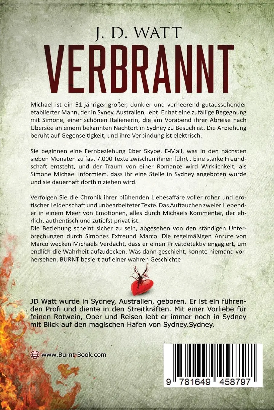 Rückseite: 9781649458797 | VERBRANNT | Jd Watt | Taschenbuch | Mittelhochdeutsch (ca. 1050-1500)