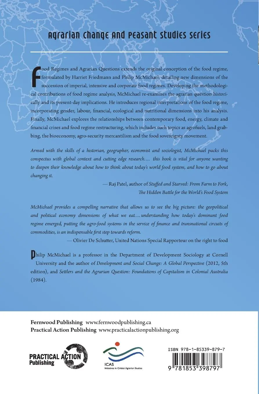 Rückseite: 9781853398797 | Food Regimes and Agrarian Questions | Philip Mcmichael | Taschenbuch