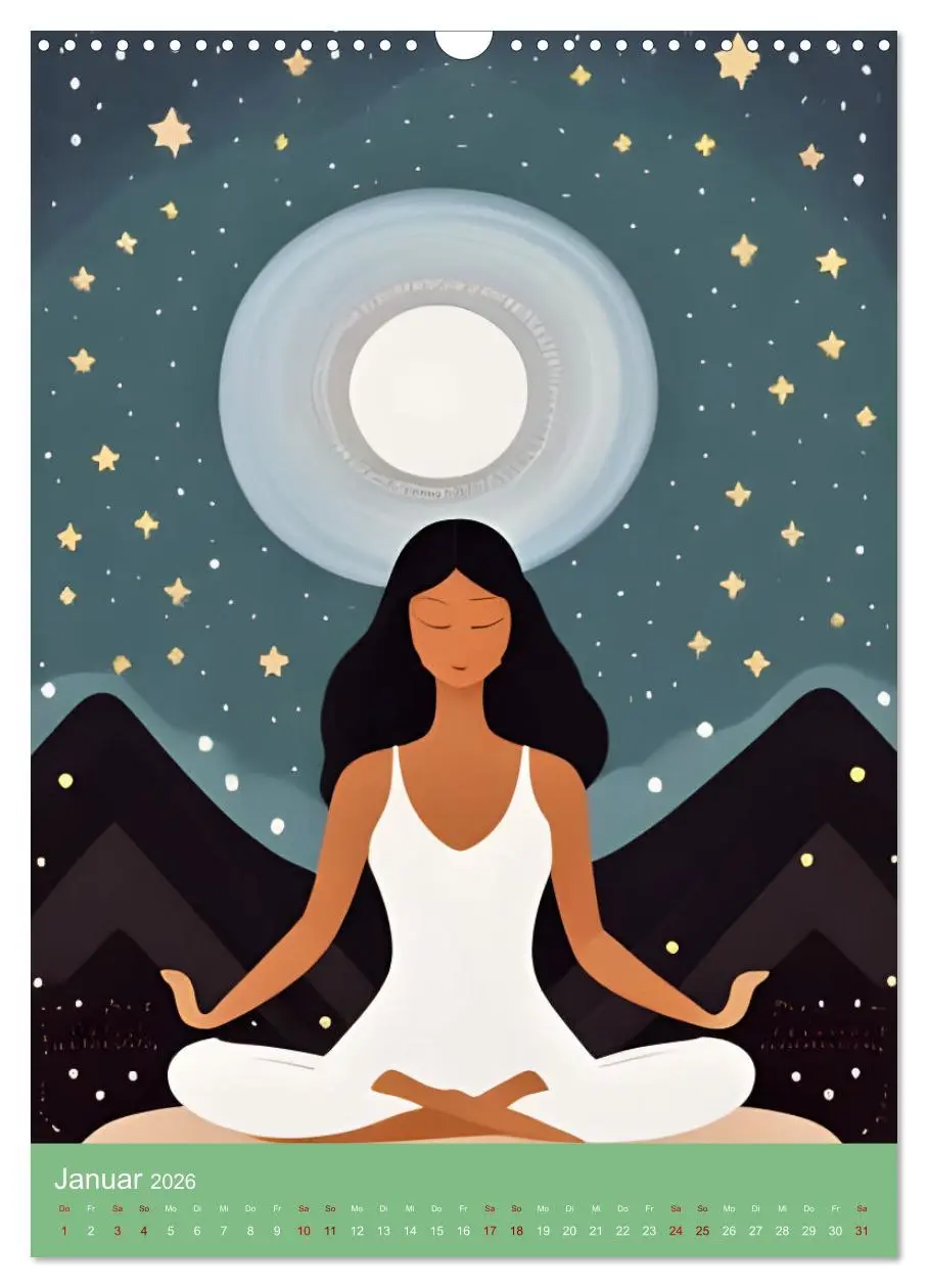 Bild: 9783516598797 | Meditation verbindet (Wandkalender 2026 DIN A3 hoch), CALVENDO...