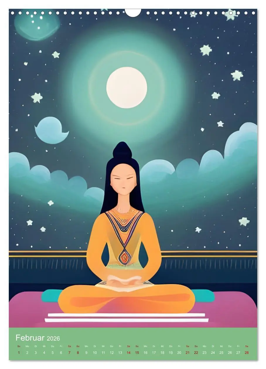 Bild: 9783516598797 | Meditation verbindet (Wandkalender 2026 DIN A3 hoch), CALVENDO...