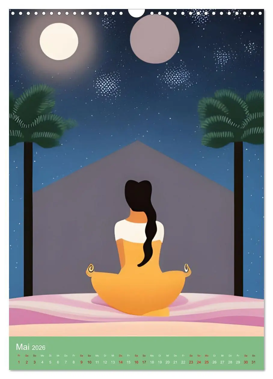 Bild: 9783516598797 | Meditation verbindet (Wandkalender 2026 DIN A3 hoch), CALVENDO...