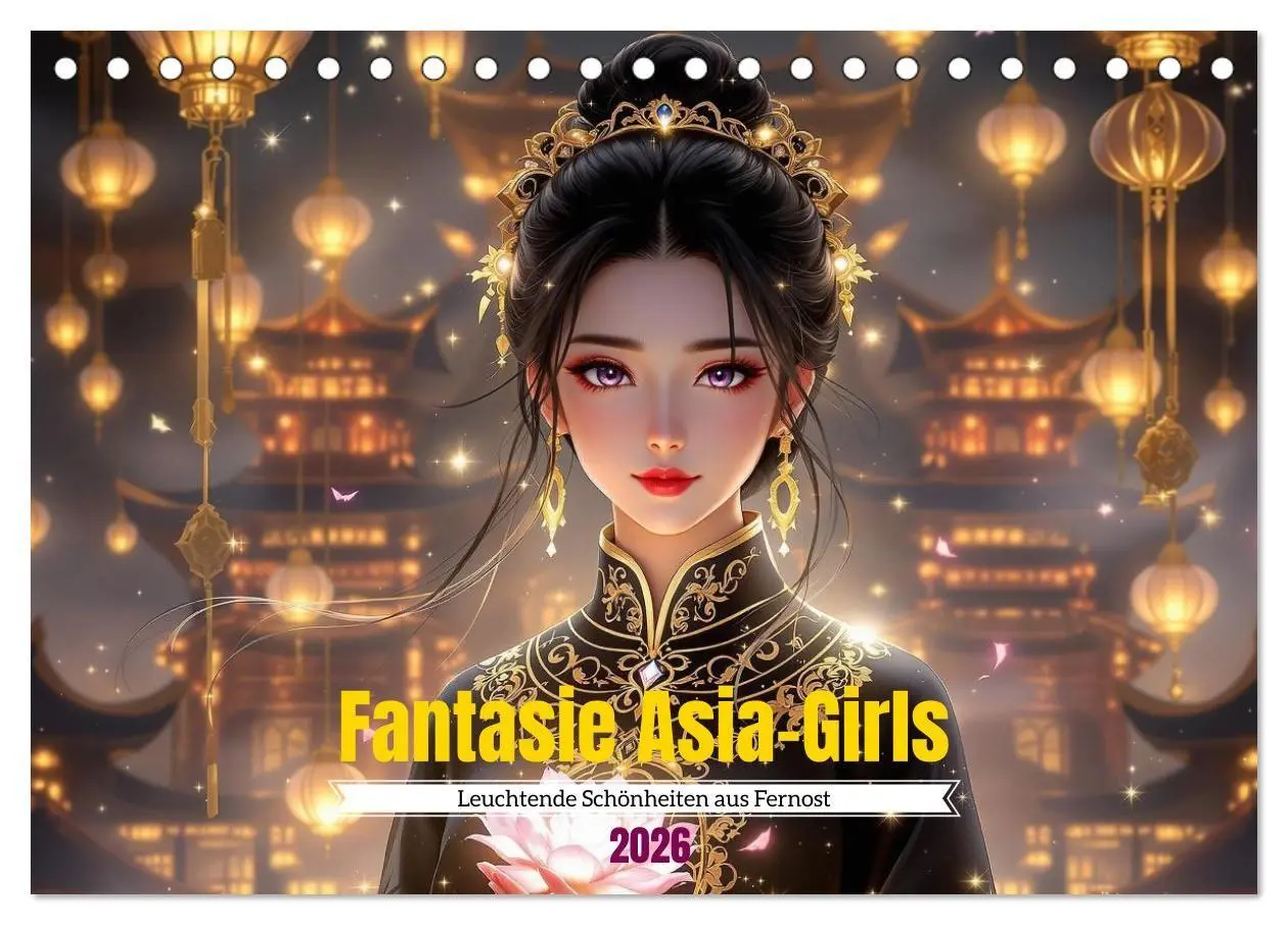 Cover: 9783516668797 | Fantasie Asia-Girls (Tischkalender 2026 DIN A5 quer), CALVENDO...