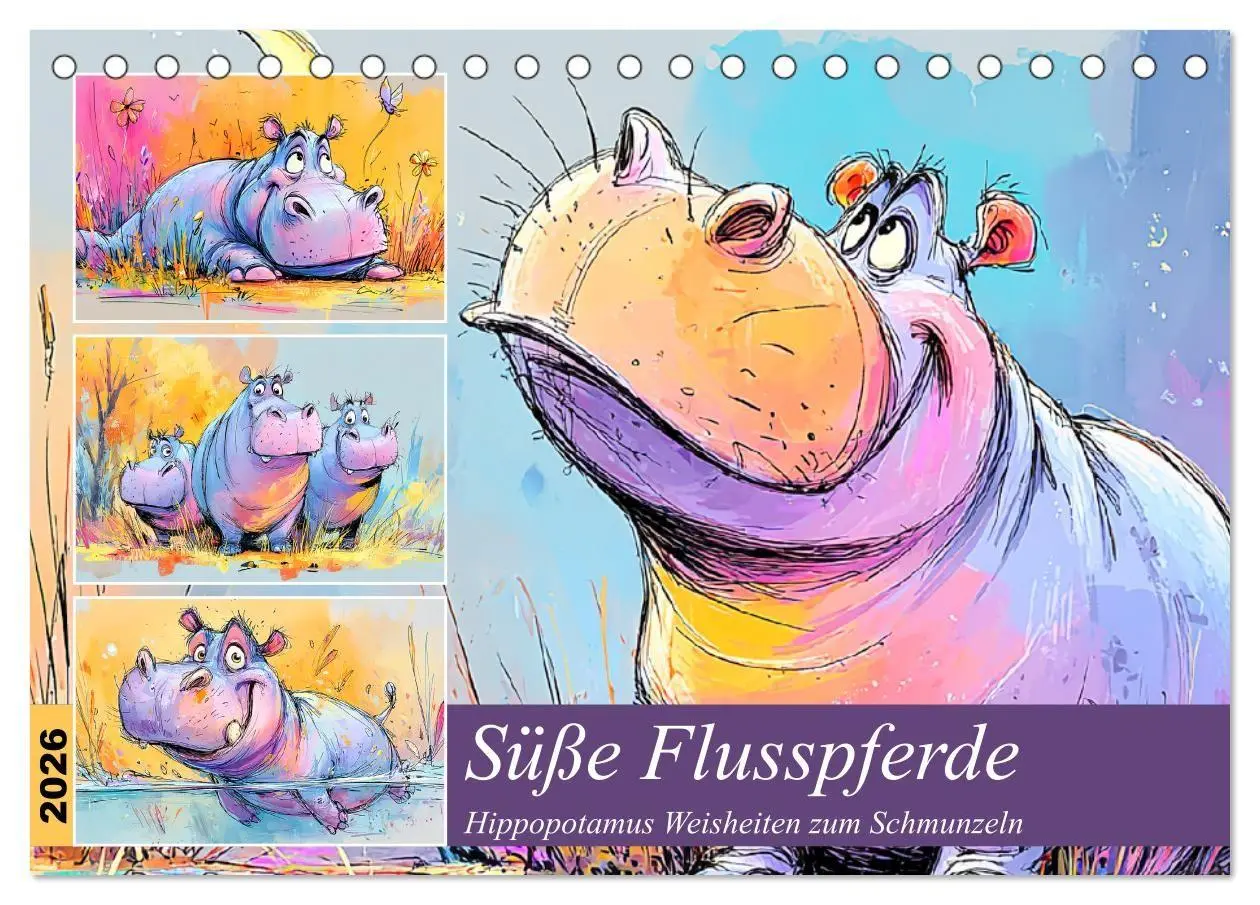 Cover: 9783516738797 | Süße Flusspferde. Hippopotamus Weisheiten zum Schmunzeln...