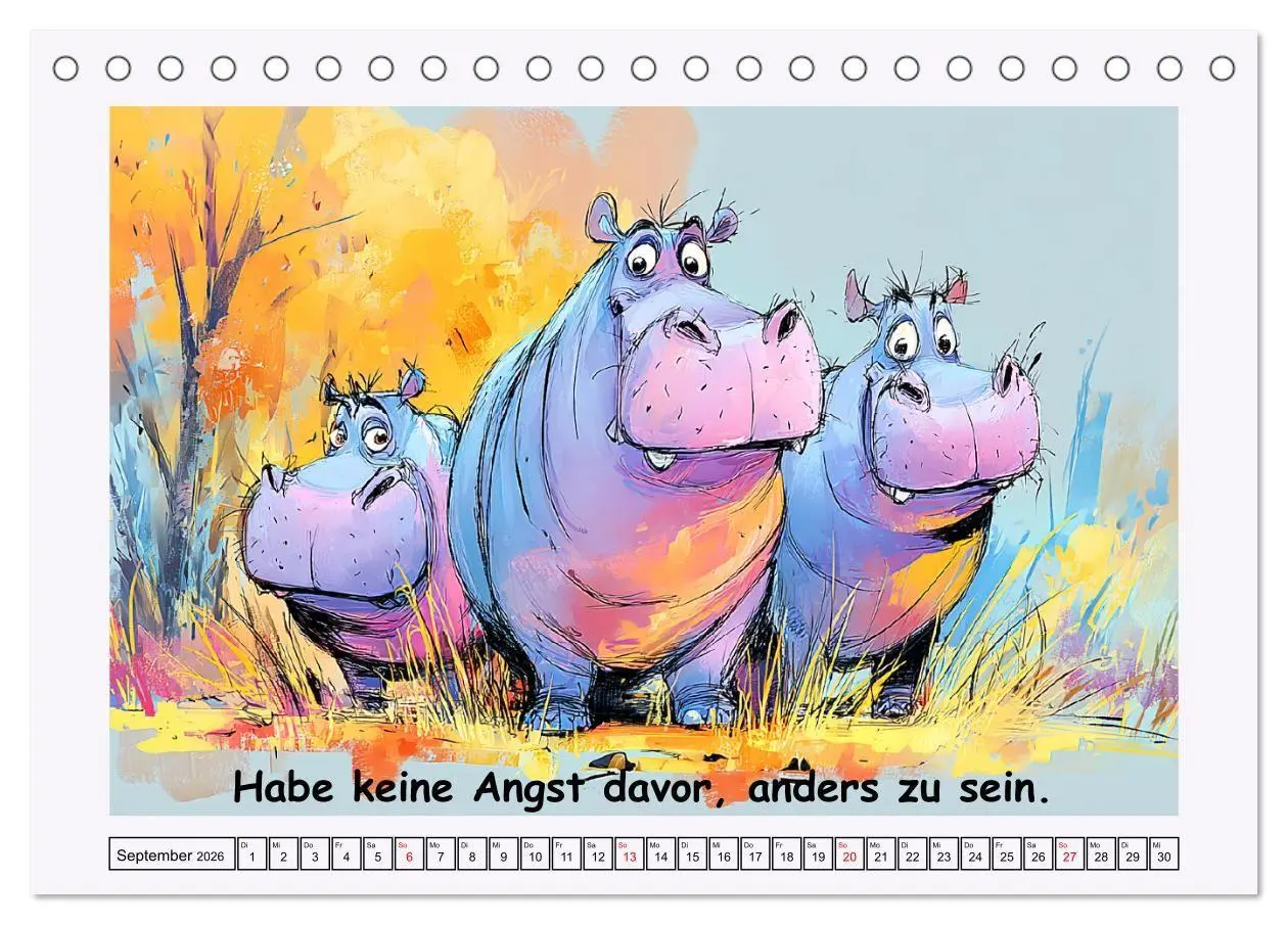 Bild: 9783516738797 | Süße Flusspferde. Hippopotamus Weisheiten zum Schmunzeln...