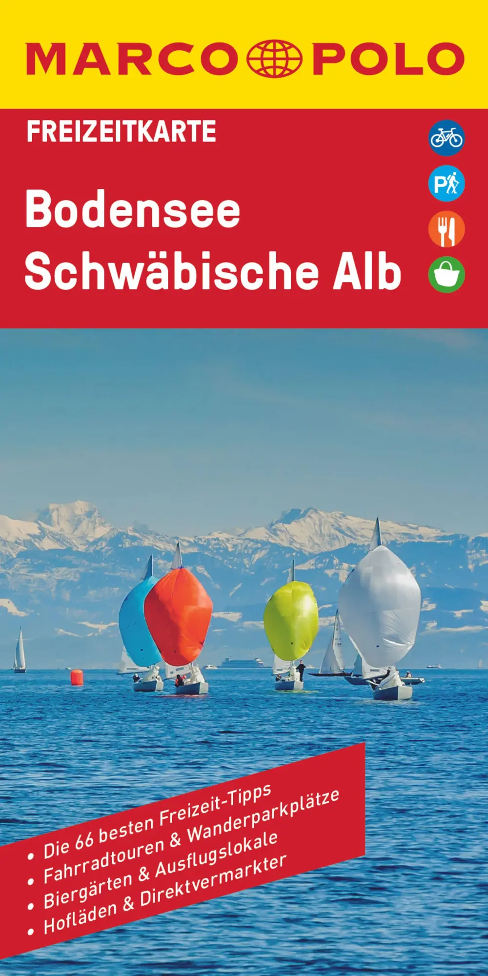 Cover: 9783829748797 | MARCO POLO Freizeitkarte 41 Bodensee, Schwäbische Alb 1:100.000 | 2 S.