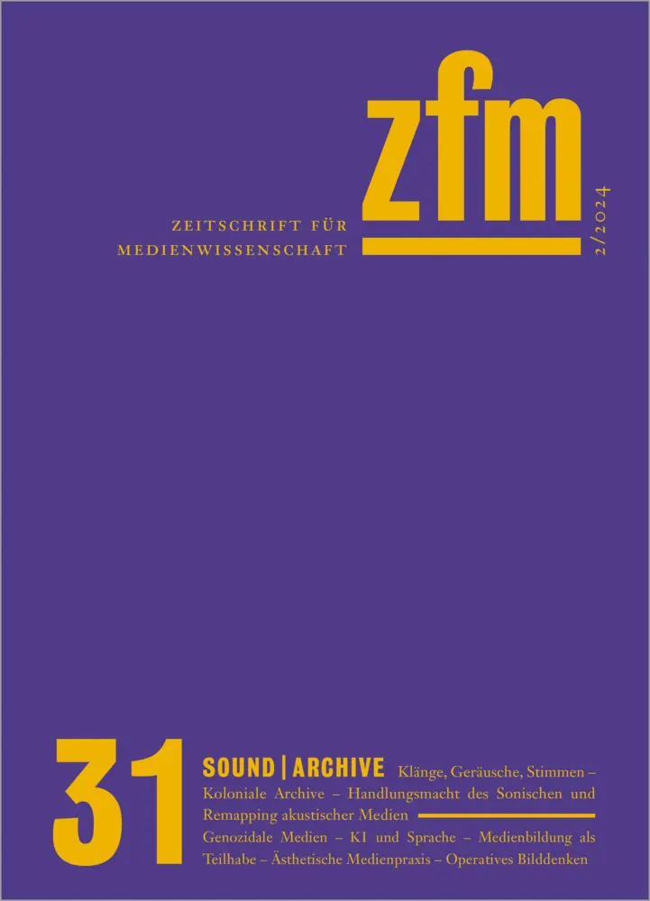 Cover: 9783837668797 | Zeitschrift für Medienwissenschaft 31 | e.V. | Taschenbuch | 160 S.