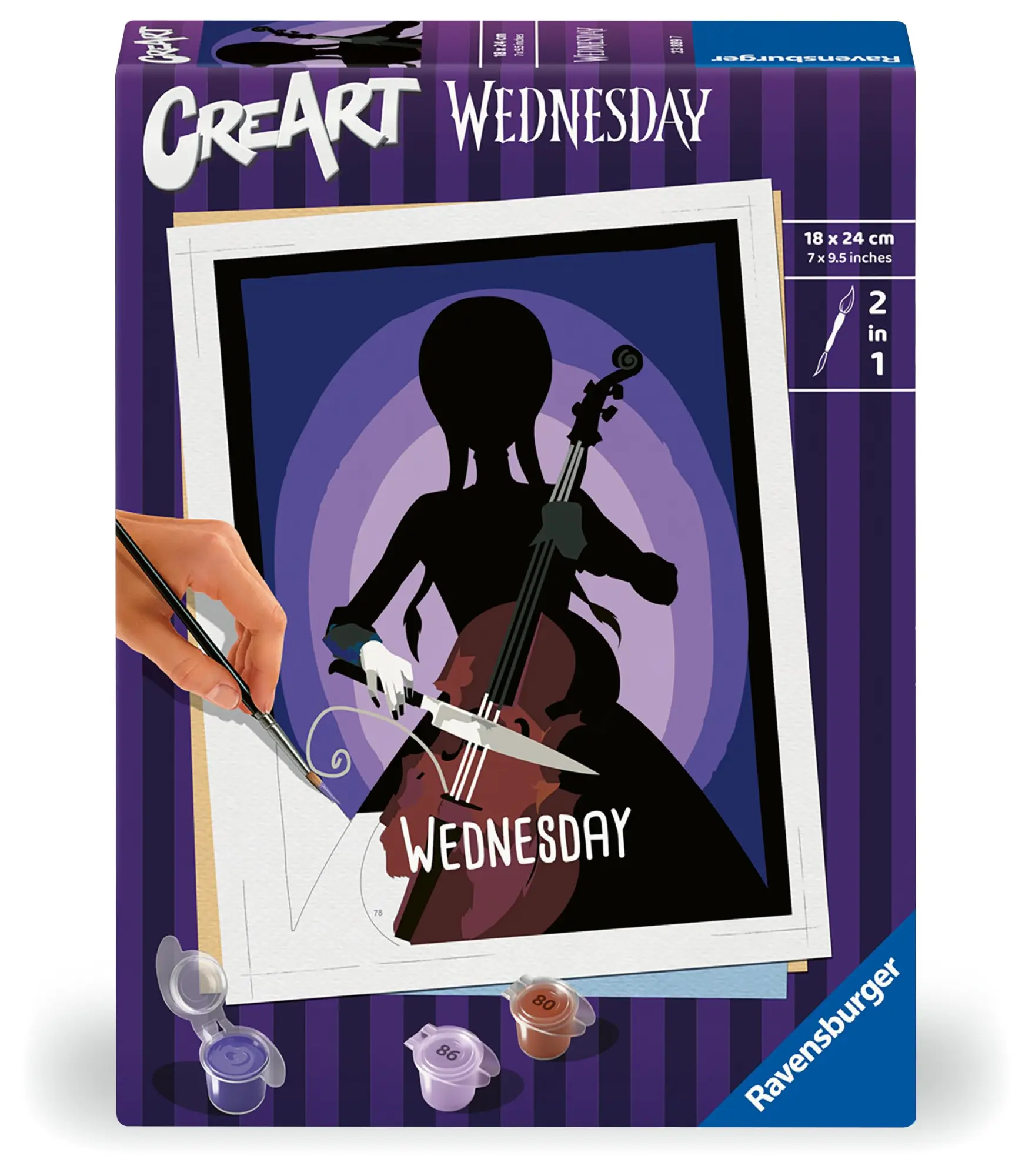Cover: 4005556238897 | CreArt Adults Trend - Wednesday | Spiel | CreArt Malen nach Zahlen