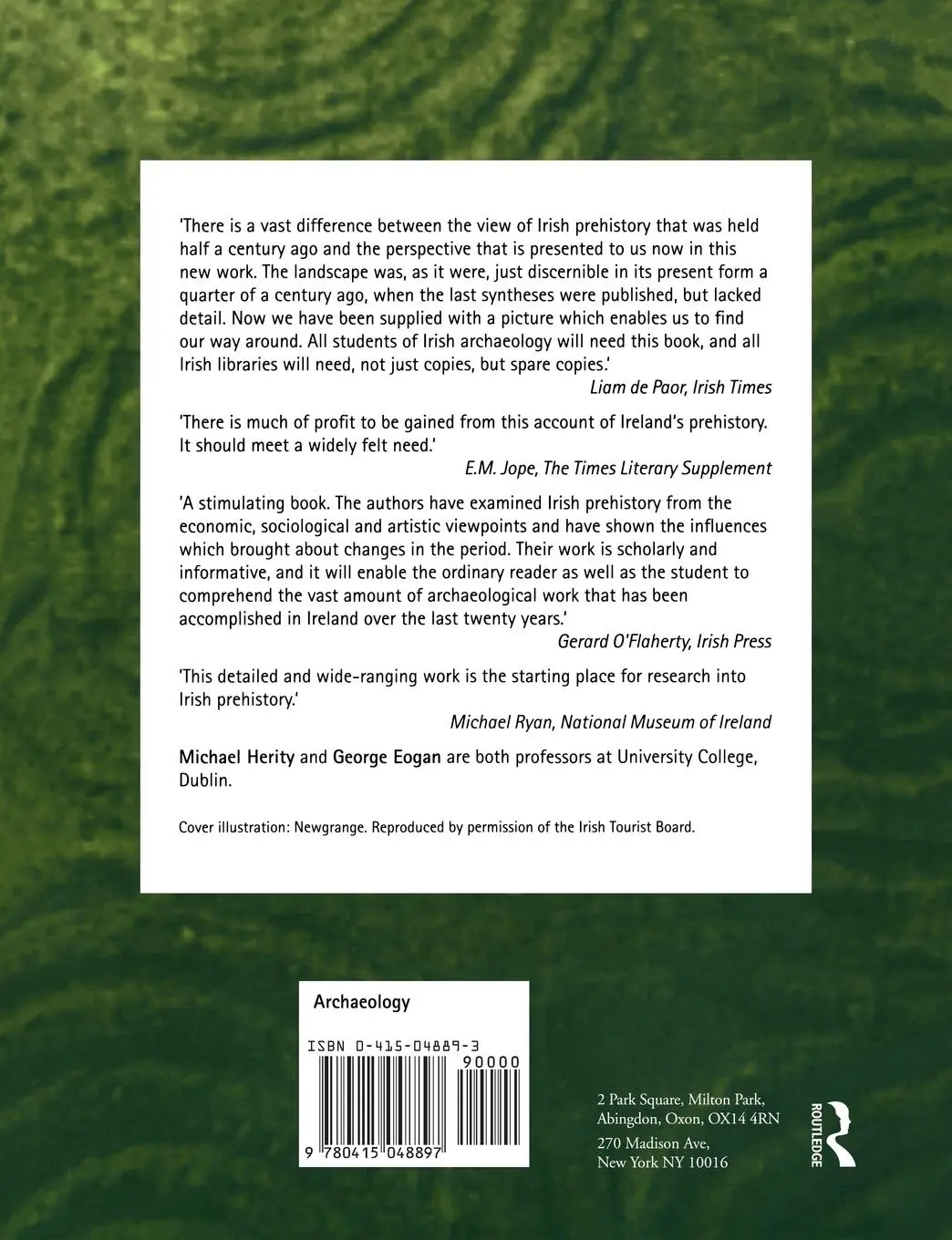 Rückseite: 9780415048897 | Ireland in Prehistory | George Eogan (u. a.) | Taschenbuch | Englisch