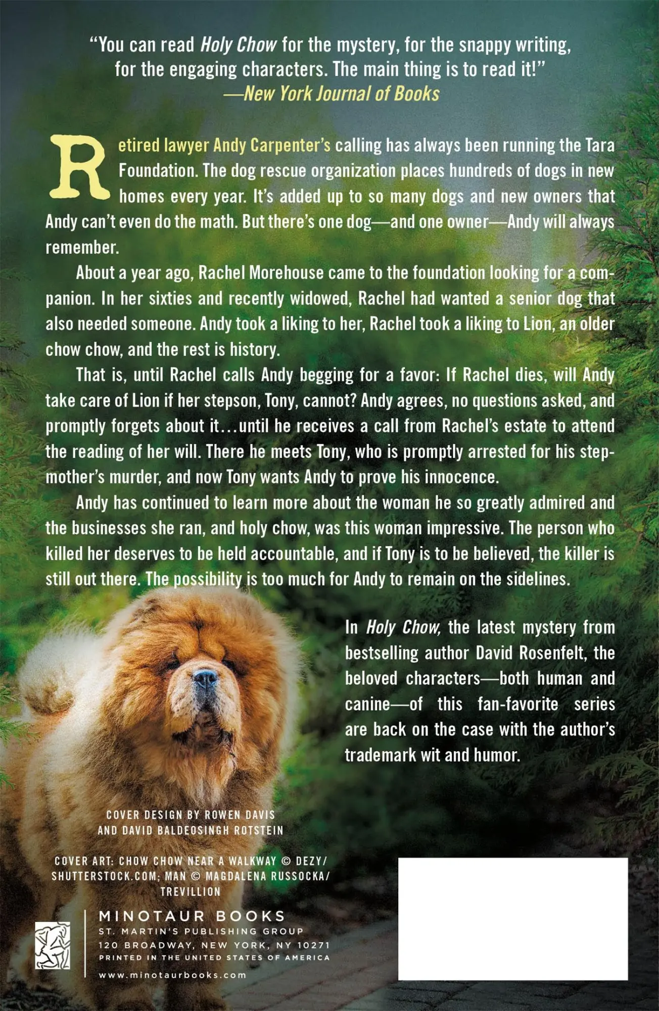 Rückseite: 9781250828897 | Holy Chow | David Rosenfelt | Taschenbuch | Kartoniert / Broschiert