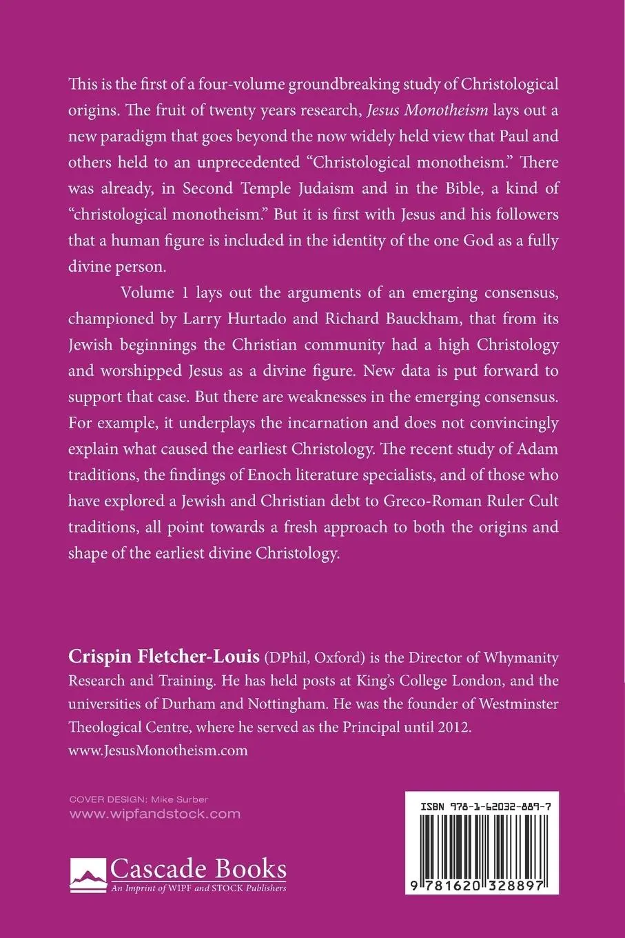 Rückseite: 9781620328897 | Jesus Monotheism | Crispin Fletcher-Louis | Taschenbuch | Englisch