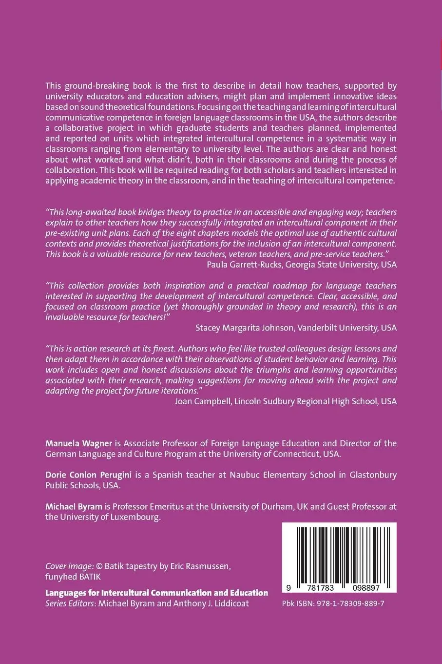 Rückseite: 9781783098897 | Teaching Intercultural Competence Across the Age Range | Taschenbuch
