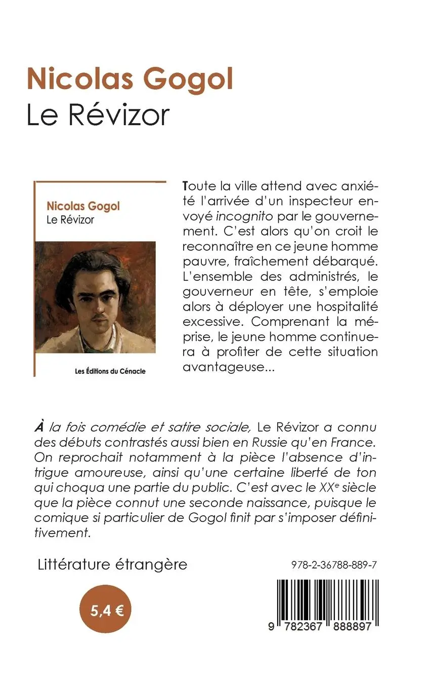 Rückseite: 9782367888897 | Le Révizor (édition de référence) | Nicolas Gogol | Taschenbuch | 2023