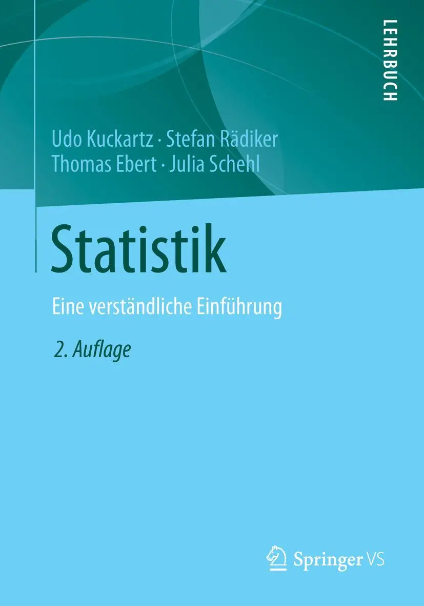 Cover: 9783531198897 | Statistik | Eine verständliche Einführung | Udo Kuckartz (u. a.) | xii