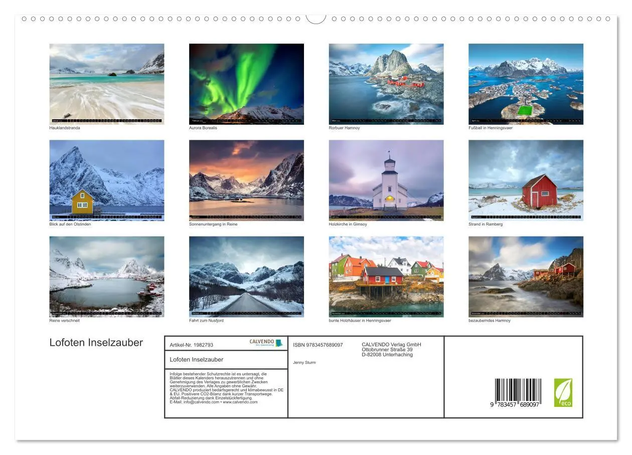 Bild: 9783457689097 | Lofoten Inselzauber (hochwertiger Premium Wandkalender 2026 DIN A2...