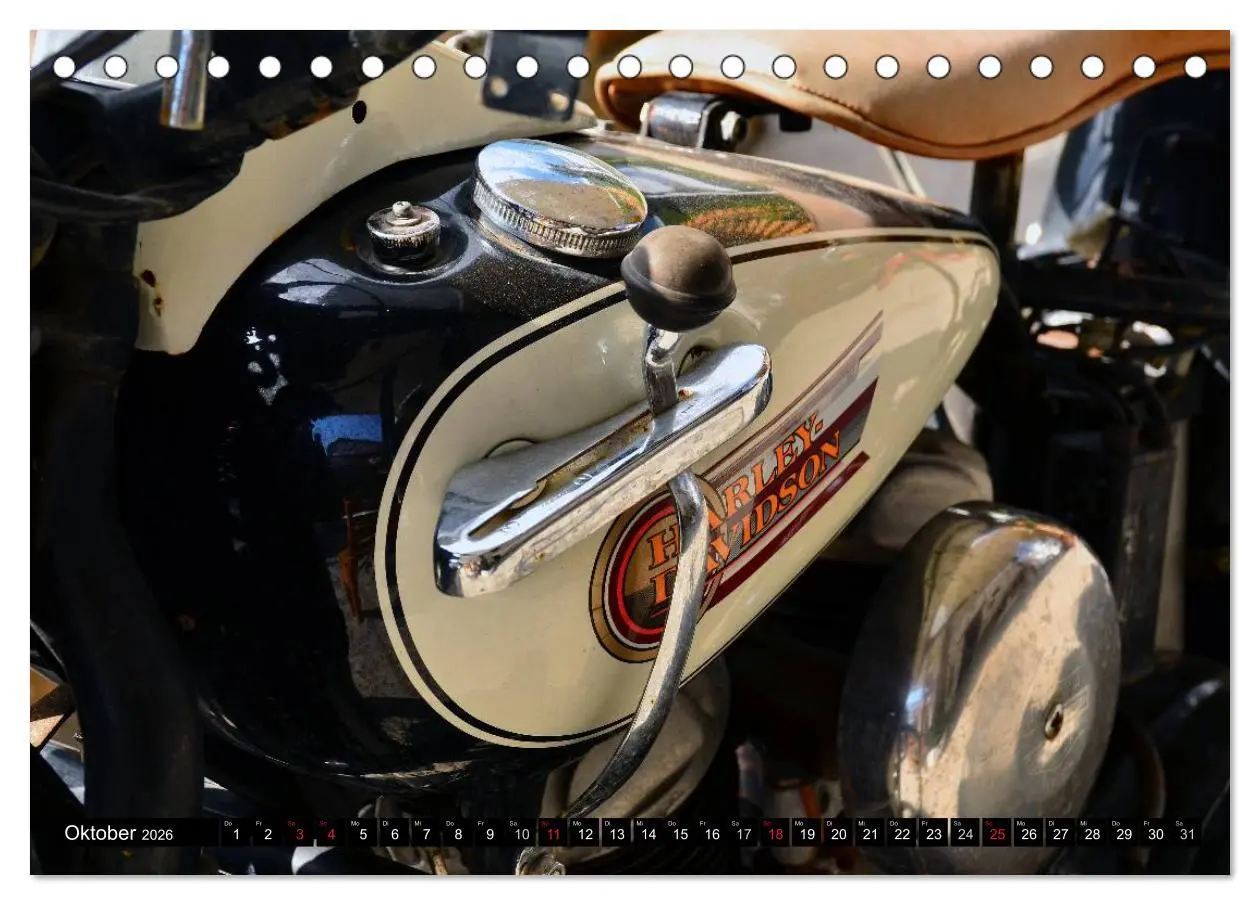 Bild: 9783516089097 | Harley Davidson WLA 750 (Tischkalender 2026 DIN A5 quer), CALVENDO...