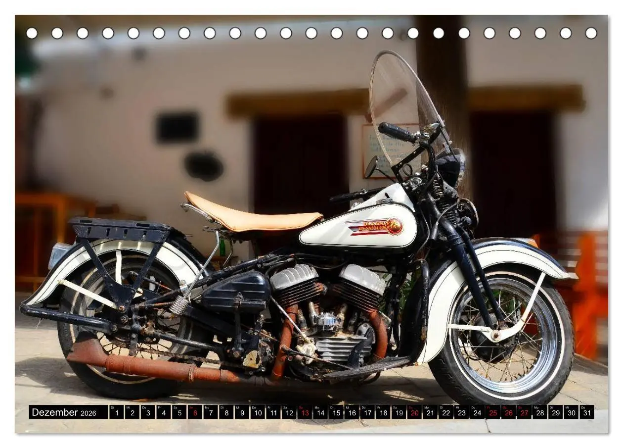 Bild: 9783516089097 | Harley Davidson WLA 750 (Tischkalender 2026 DIN A5 quer), CALVENDO...