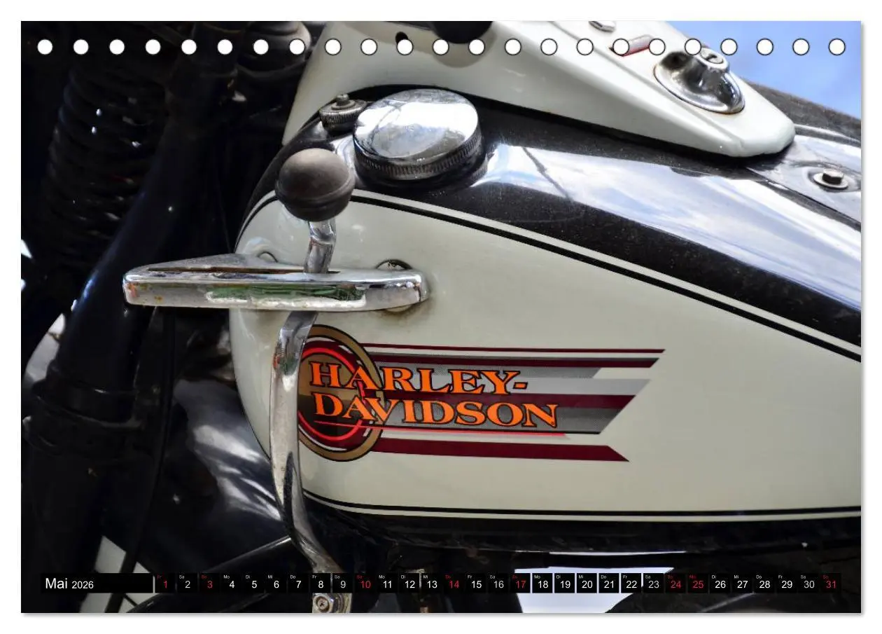 Bild: 9783516089097 | Harley Davidson WLA 750 (Tischkalender 2026 DIN A5 quer), CALVENDO...