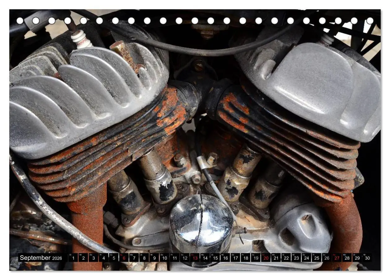 Bild: 9783516089097 | Harley Davidson WLA 750 (Tischkalender 2026 DIN A5 quer), CALVENDO...