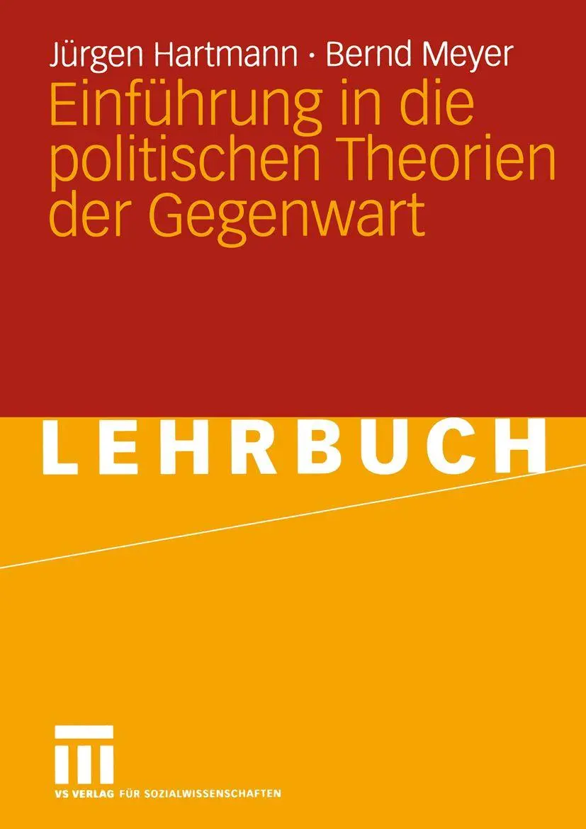 Cover: 9783531149097 | Einführung in die politischen Theorien der Gegenwart | Meyer (u. a.)