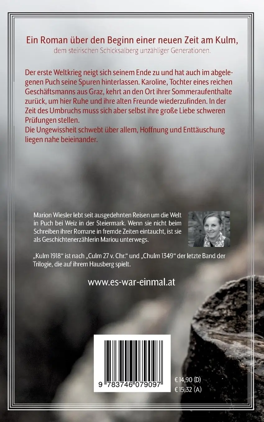 Rückseite: 9783746079097 | Kulm 1918 | Ende und Anfang | Marion Wiesler | Taschenbuch | Paperback