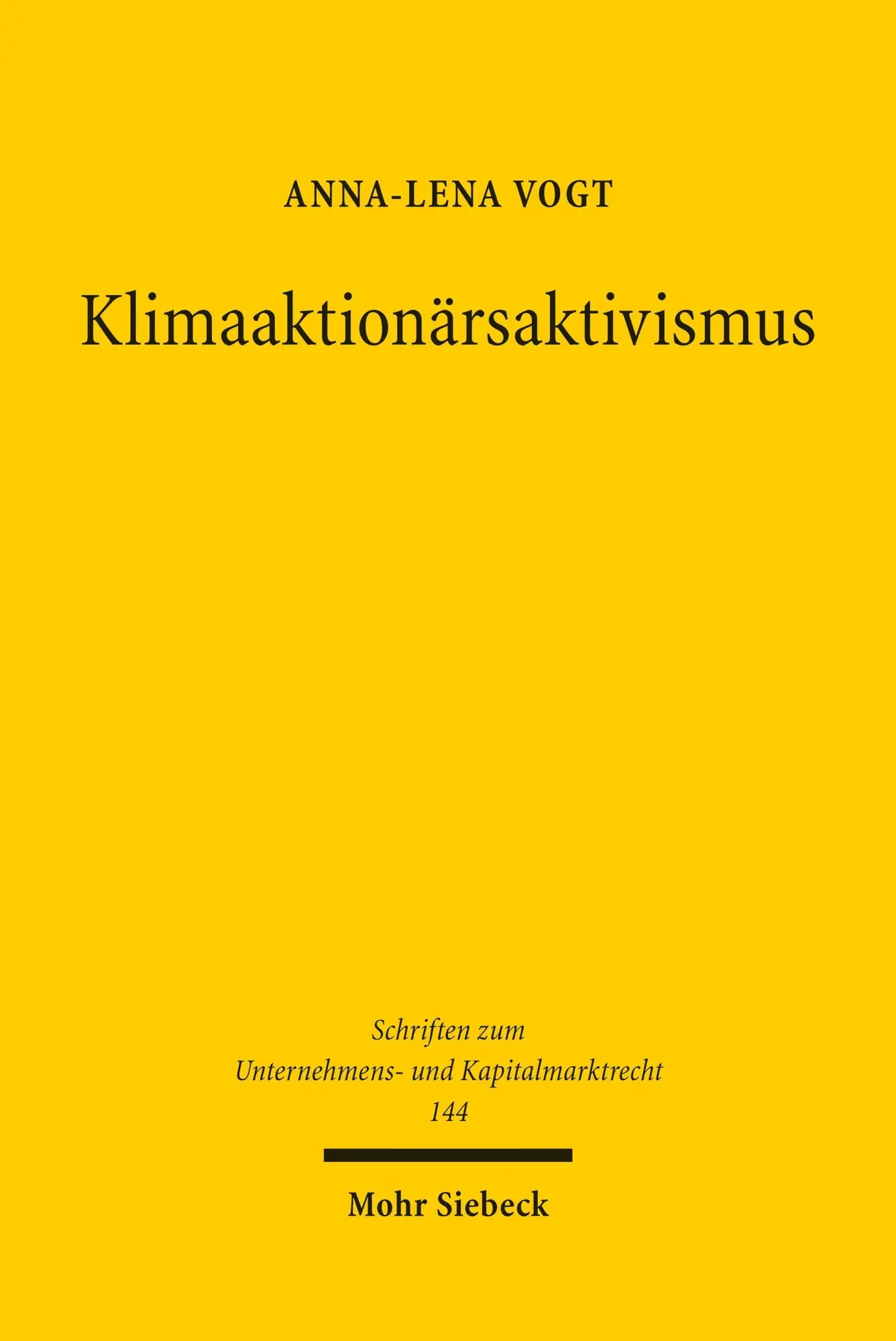 Cover: 9783162009197 | Klimaaktionärsaktivismus | Anna-Lena Vogt | Taschenbuch | 270 S.