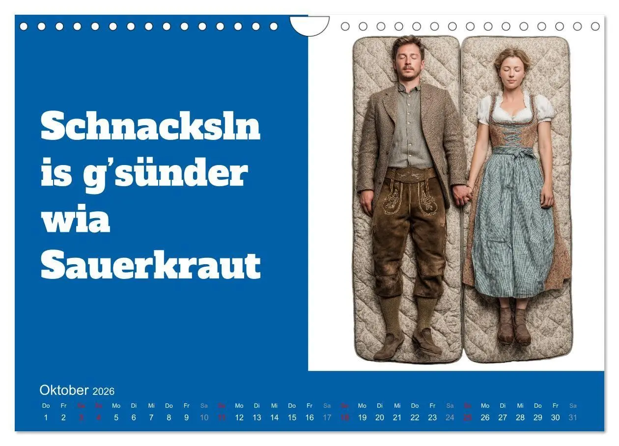 Bild: 9783516699197 | Bayerisch flirten, Gspusi! Bayern Kalender mit Dialekt und Mundart...