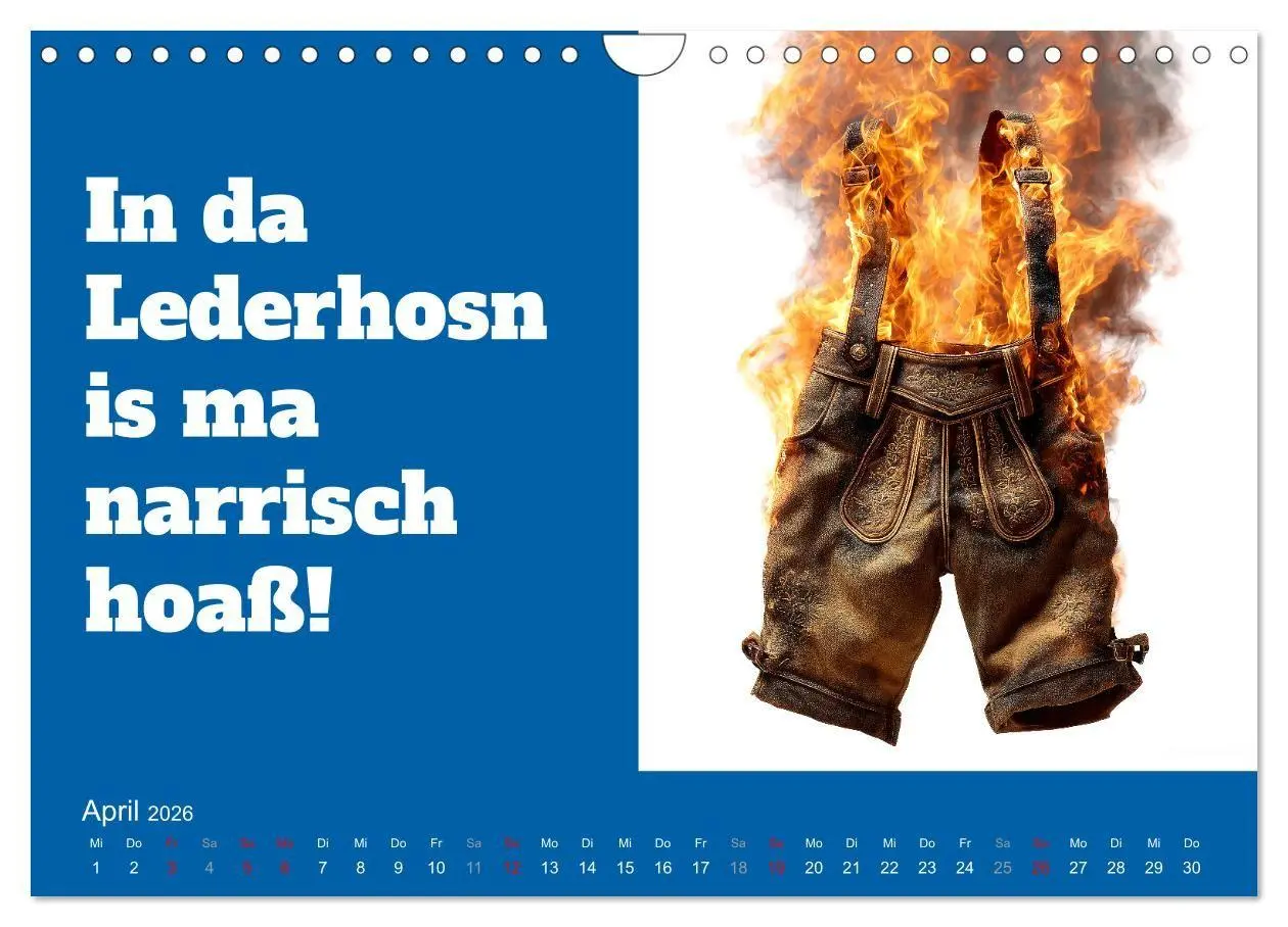 Bild: 9783516699197 | Bayerisch flirten, Gspusi! Bayern Kalender mit Dialekt und Mundart...