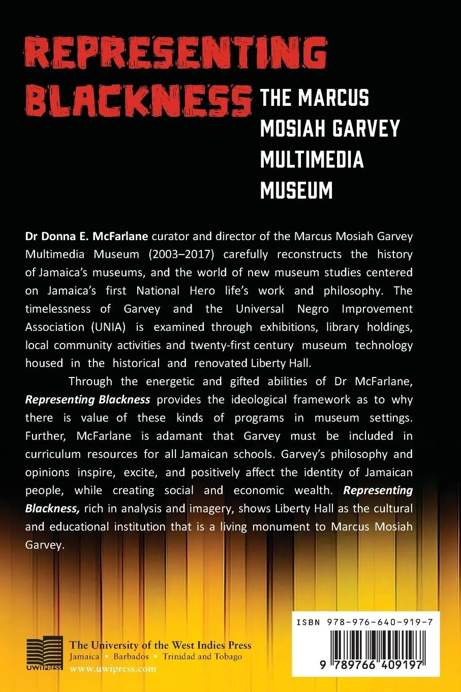 Rückseite: 9789766409197 | Representing Blackness, The Marcus Mosiah Garvey Multimedia Museum