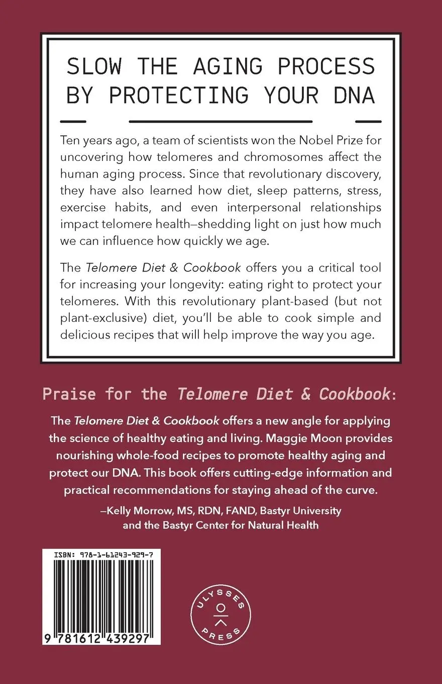 Rückseite: 9781612439297 | Telomere Diet and Cookbook | Maggie Moon | Taschenbuch | Englisch