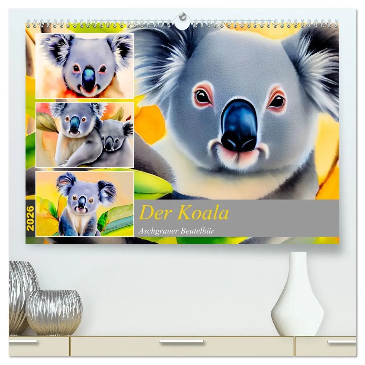 Cover: 9783457739297 | Der Koala 2026. Aschgrauer Beutelbär (hochwertiger Premium...