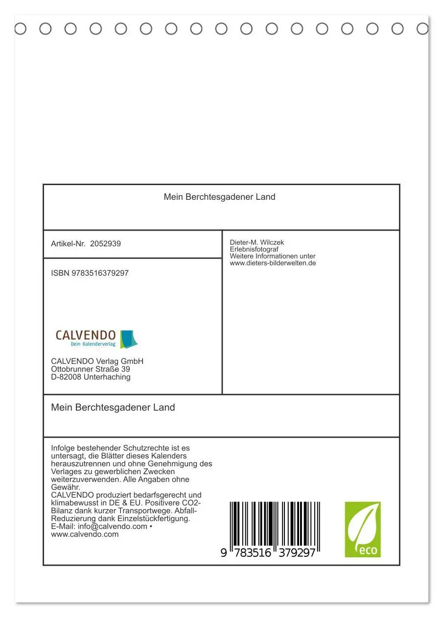 Bild: 9783516379297 | Mein Berchtesgadener Land (Tischkalender 2026 DIN A5 hoch),...