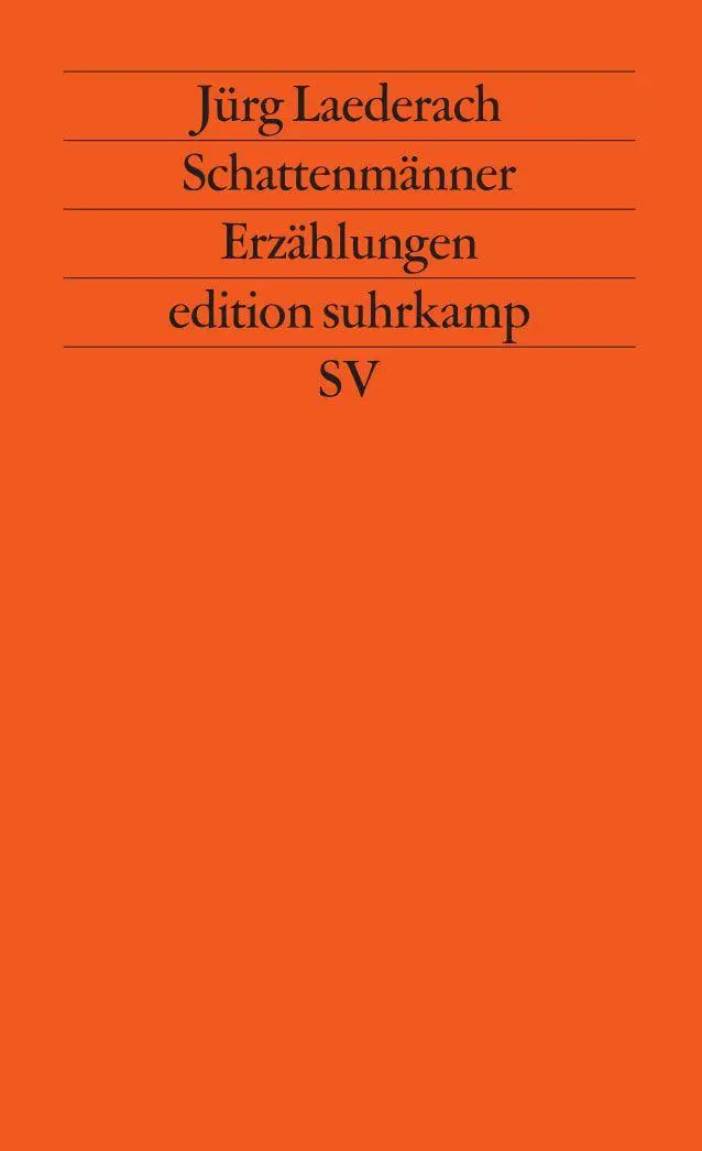 Cover: 9783518119297 | Schattenmänner | Erzählungen | Jürg Laederach | Taschenbuch | 199 S.