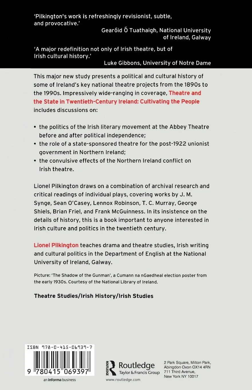 Rückseite: 9780415069397 | Theatre and the State in Twentieth-Century Ireland | Lionel Pilkington