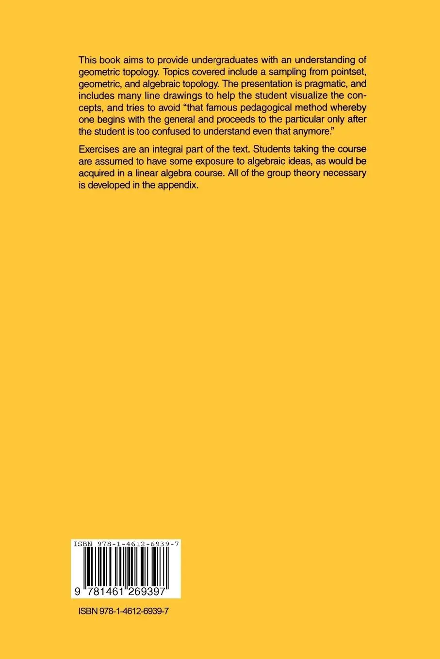 Rückseite: 9781461269397 | Topology of Surfaces | L. Christine Kinsey | Taschenbuch | x | 2012