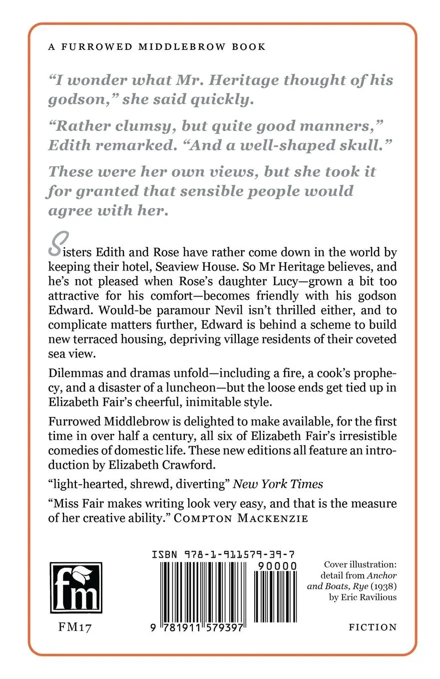 Rückseite: 9781911579397 | Seaview House | Elizabeth Fair | Taschenbuch | Englisch | 2017