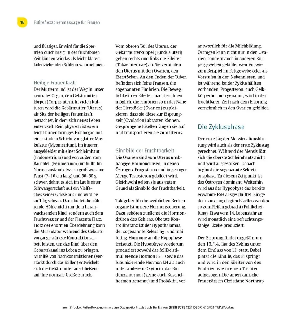 Bild: 9783432119397 | Fußreflexzonenmassage - Das große Praxisbuch für Frauen | Taschenbuch