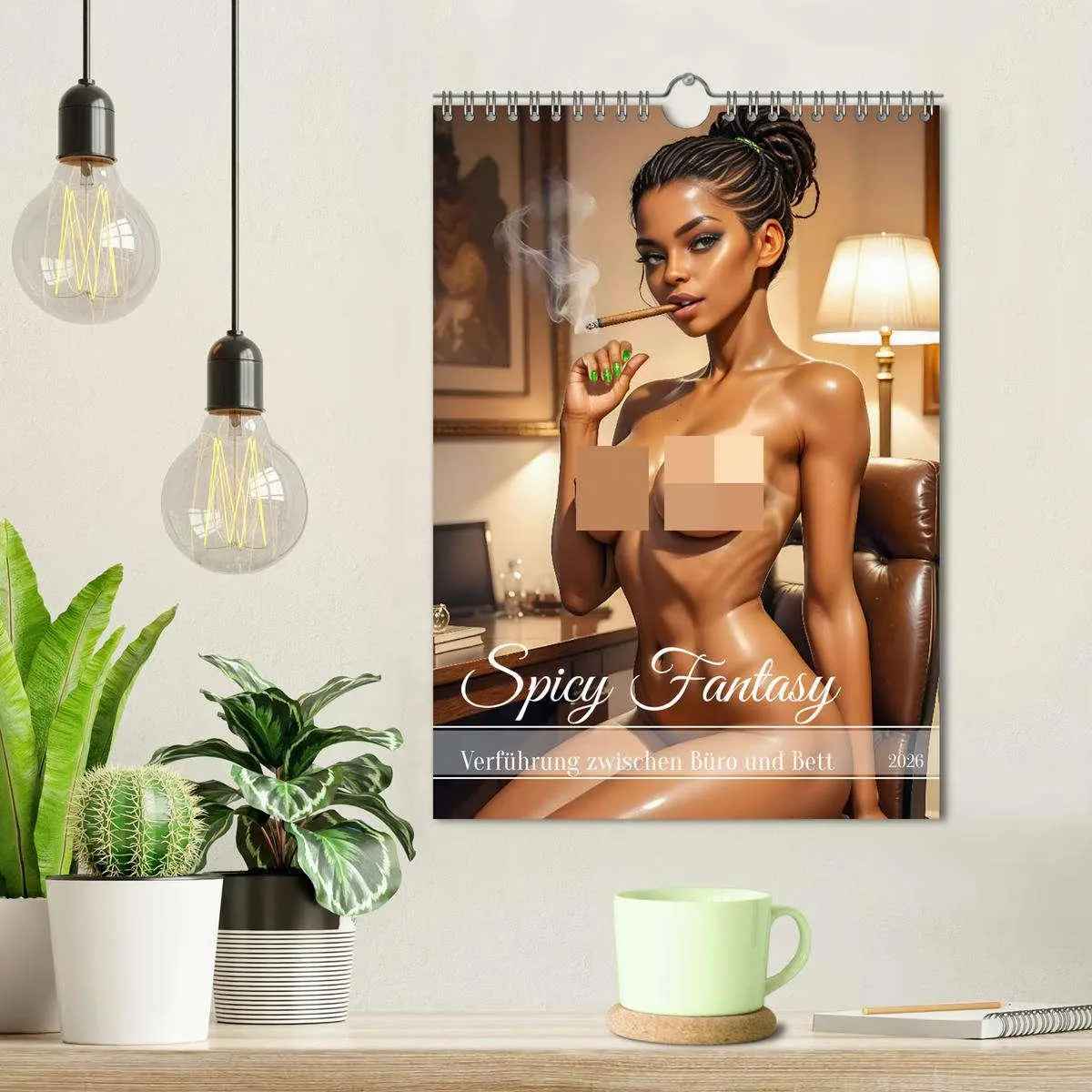 Bild: 9783457279397 | Spicy Fantasy - Verführung zwischen Büro und Bett (Wandkalender...