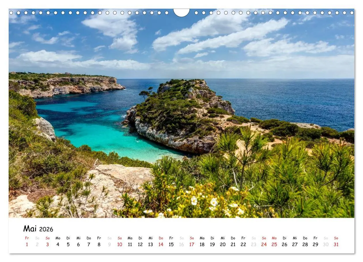 Bild: 9783516059397 | Wildes und romantisches Mallorca (Wandkalender 2026 DIN A3 quer),...