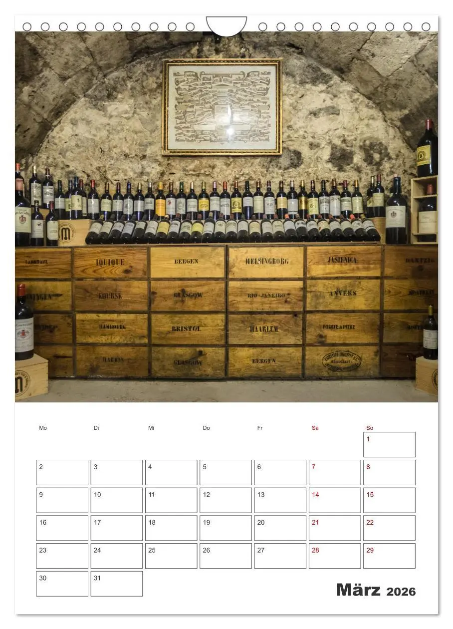 Bild: 9783516369397 | Weinkalender - für Kenner und Genießer (Wandkalender 2026 DIN A4...