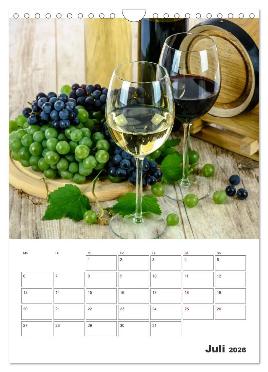 Bild: 9783516369397 | Weinkalender - für Kenner und Genießer (Wandkalender 2026 DIN A4...