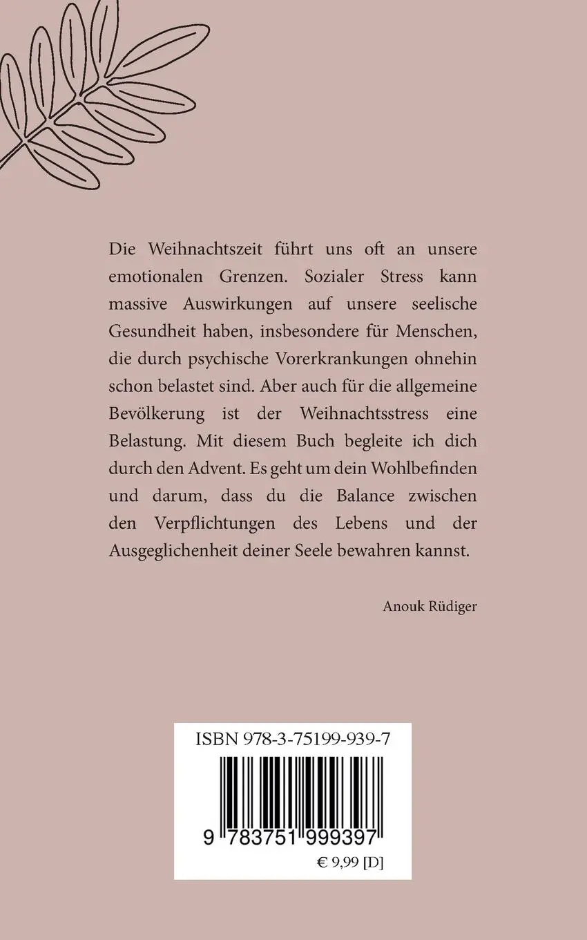 Rückseite: 9783751999397 | Gelassen durch den Advent | Der etwas andere Adventskalender | Rüdiger