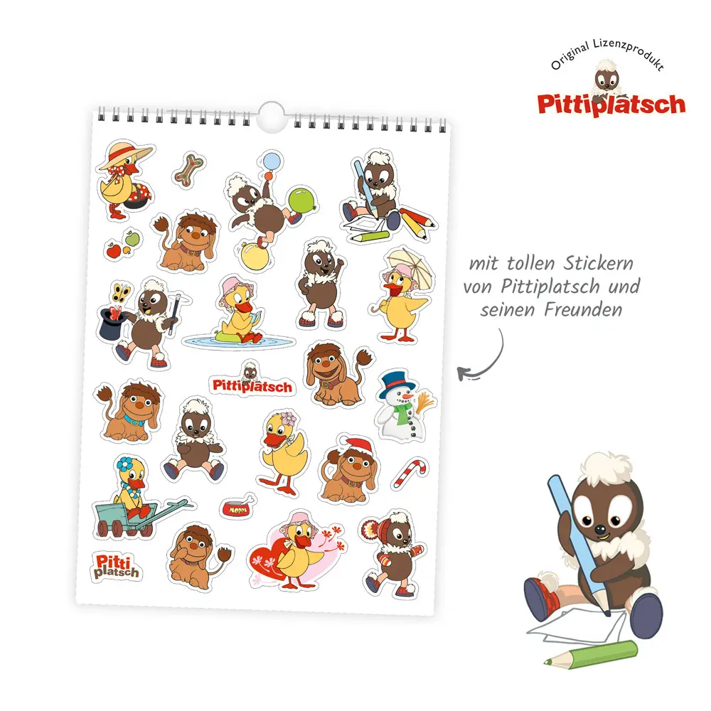 Bild: 9783965529397 | Trötsch Ausmalkalender immerwährend Pittiplatsch | Co.KG | Kalender