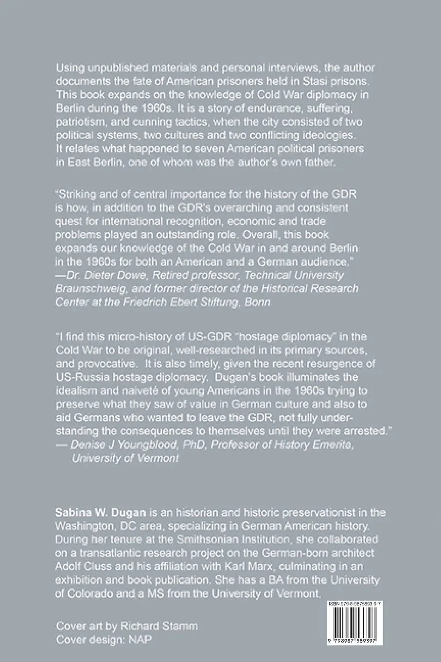 Rückseite: 9798987589397 | AMERICANS BEHIND THE IRON CURTAIN | Sabina W Dugan | Taschenbuch