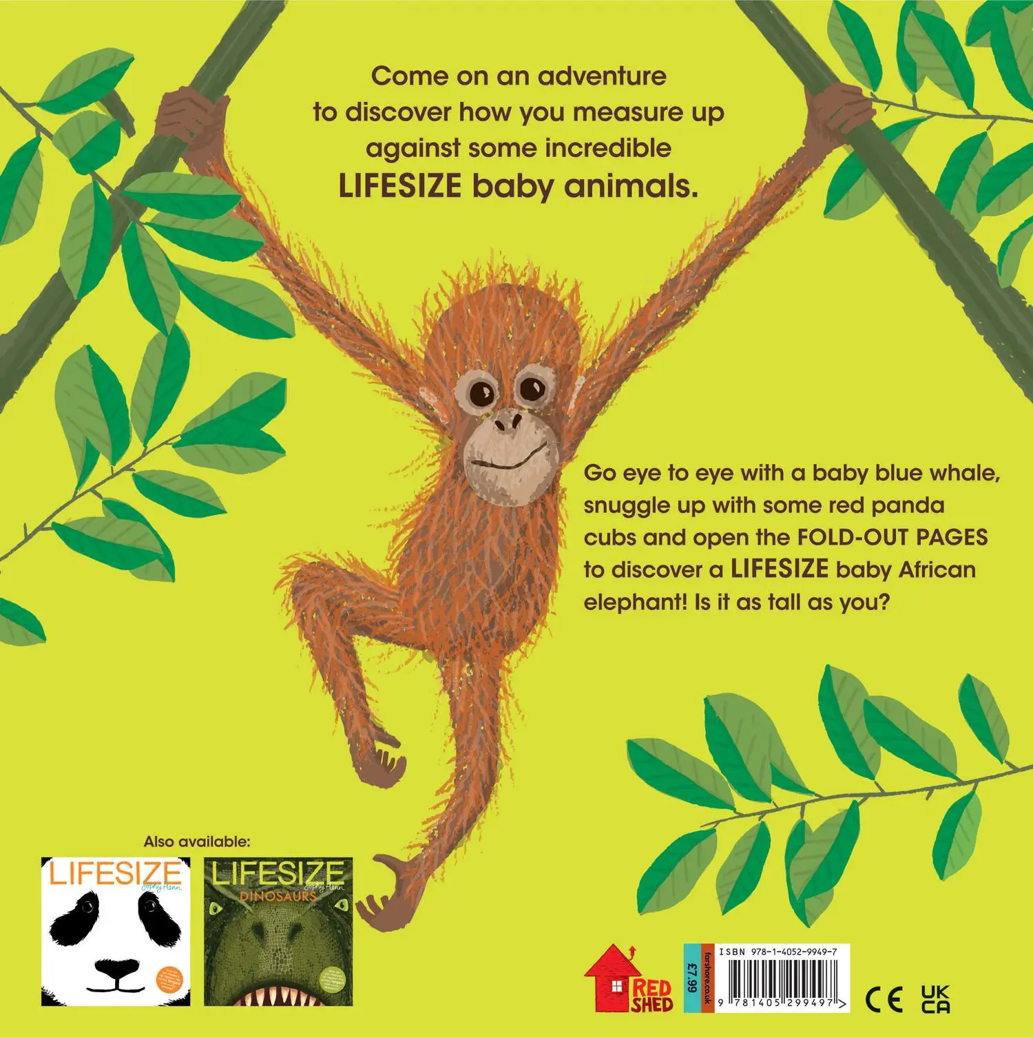 Rückseite: 9781405299497 | LIFESIZE BABY ANIMALS PB | Sophy Henn | Taschenbuch | Englisch | 2022