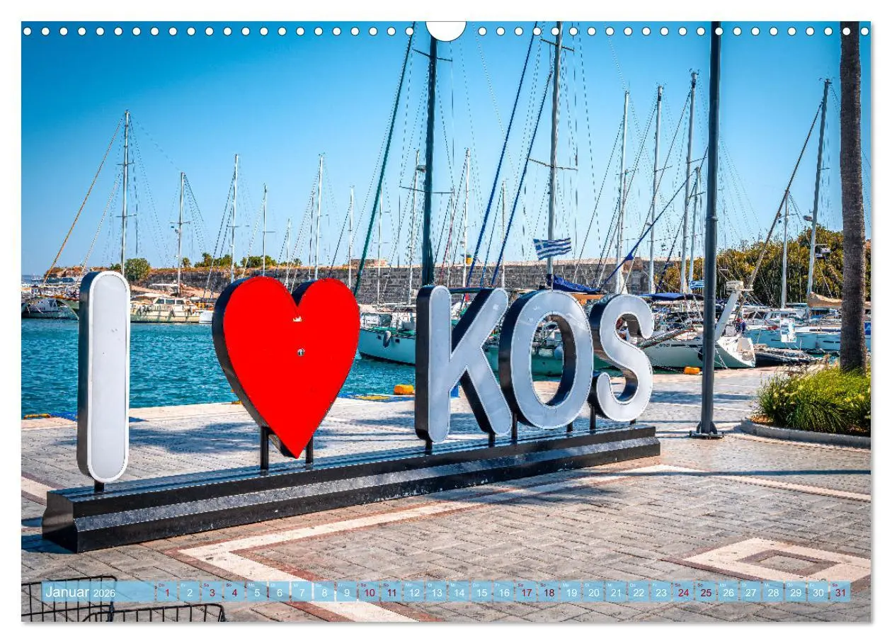 Bild: 9783457269497 | Insel Kos in Griechenland (Wandkalender 2026 DIN A3 quer), CALVENDO...