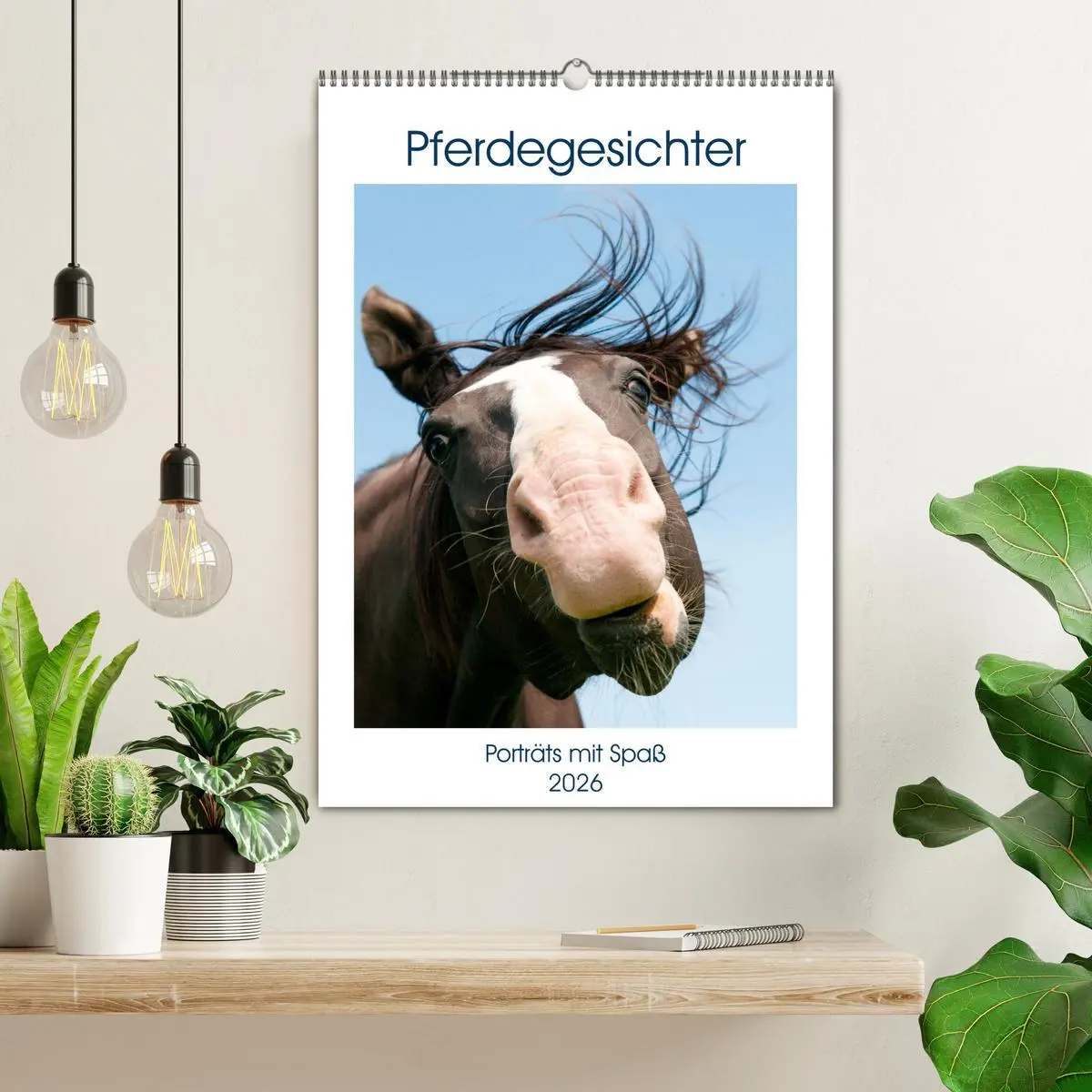 Bild: 9783516359497 | Pferdegesichter - Porträts mit Spaß (Wandkalender 2026 DIN A2...
